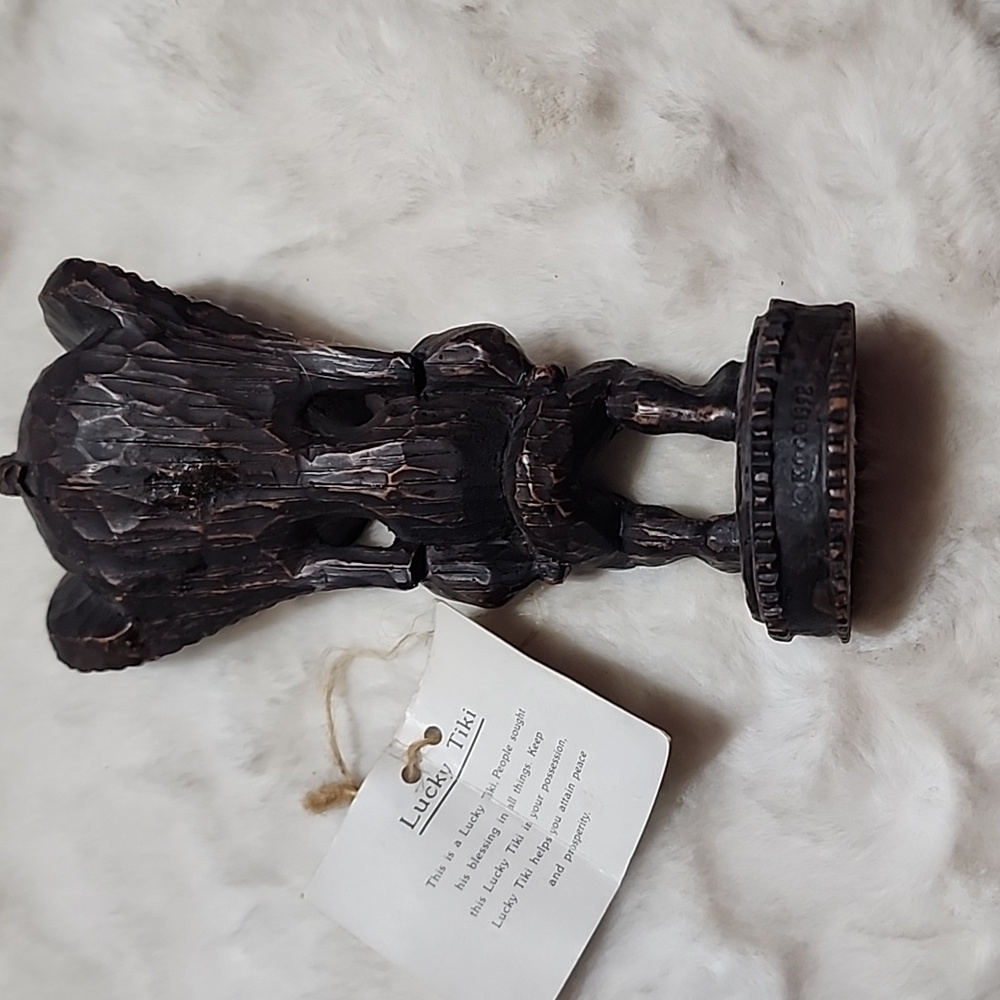 LUCKY TIKI FIGURINE WITH TAG. - Picture 6 of 8